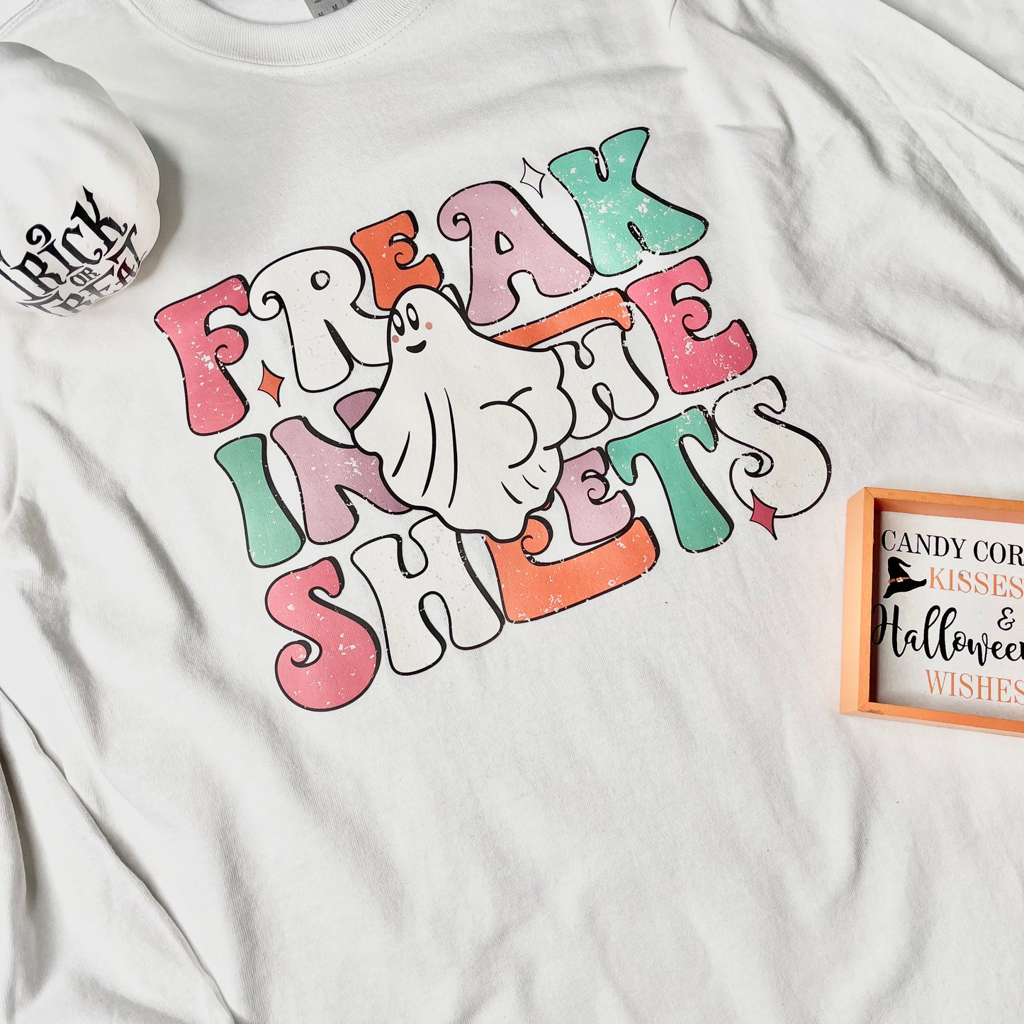 Women's Halloween Freak in the Sheets White