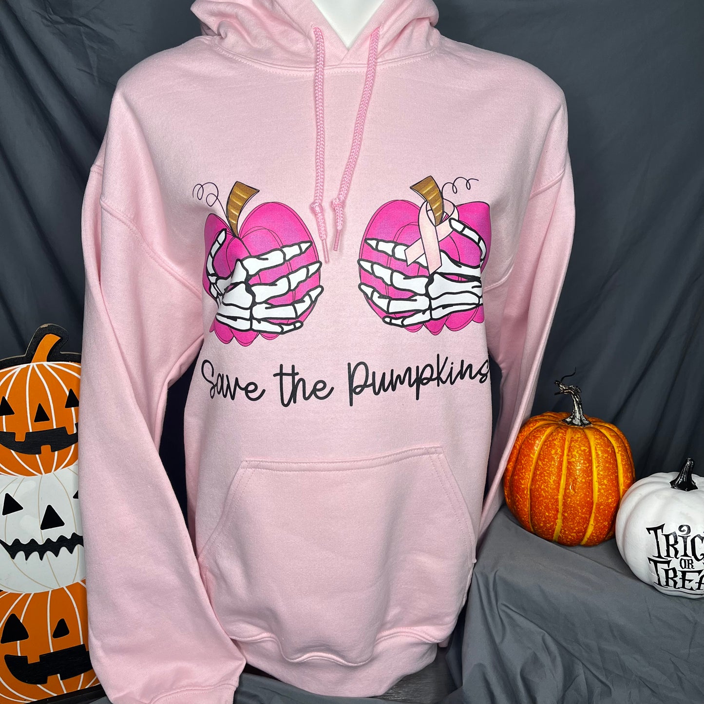 Save the Pumpkins Pink Hoodie