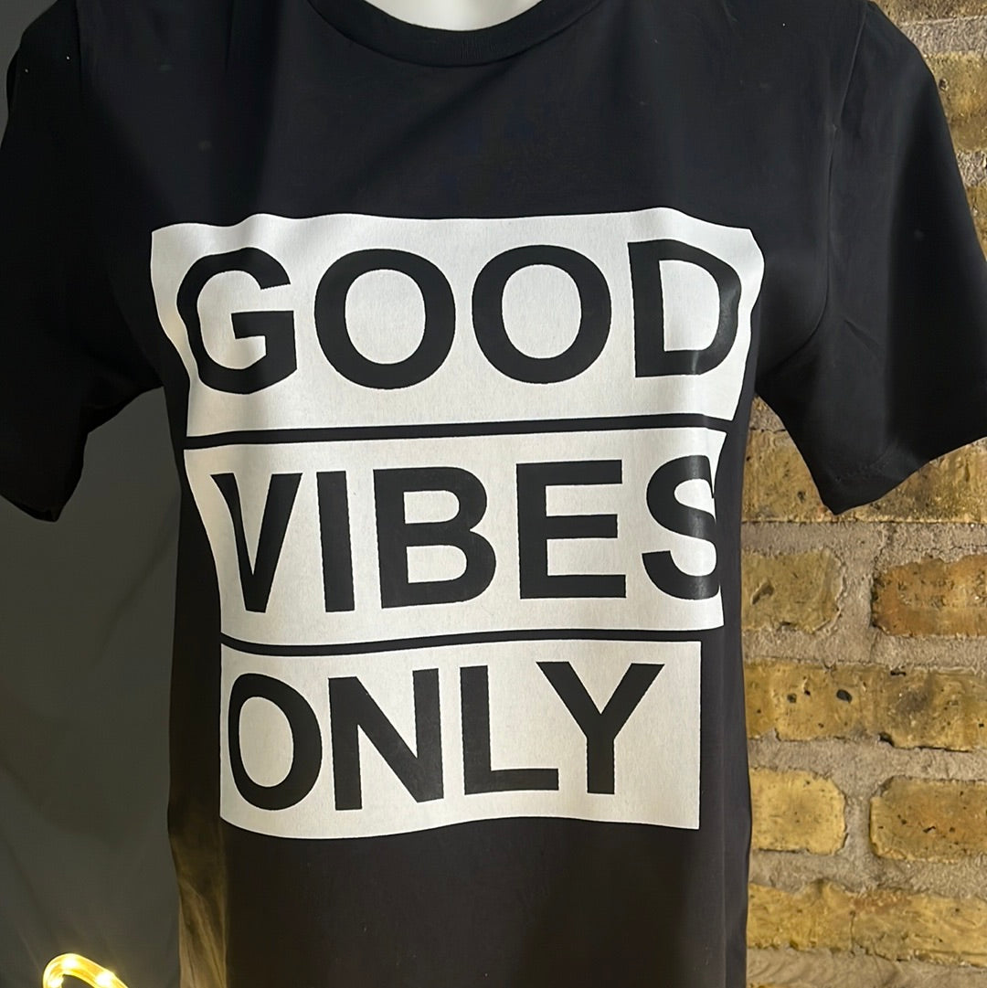 Unisex Black Good Vibes Only