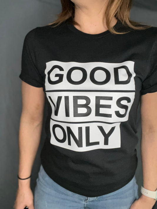 Unisex Black Good Vibes Only